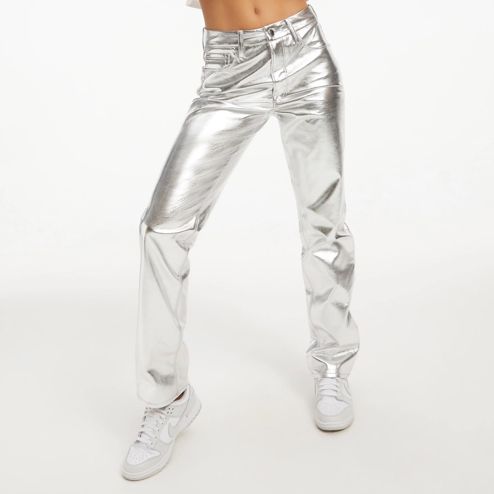 Good American silver pants